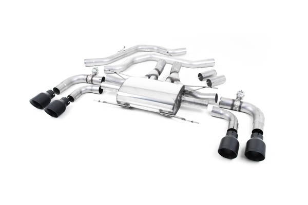MILLTEK SSXAR13 Front Pipe-back Quad 100mm GT100 ECA ALFA ROMEO Giulia Quadrifoglio 2.9 V6 Bi-Turbo Photo-0