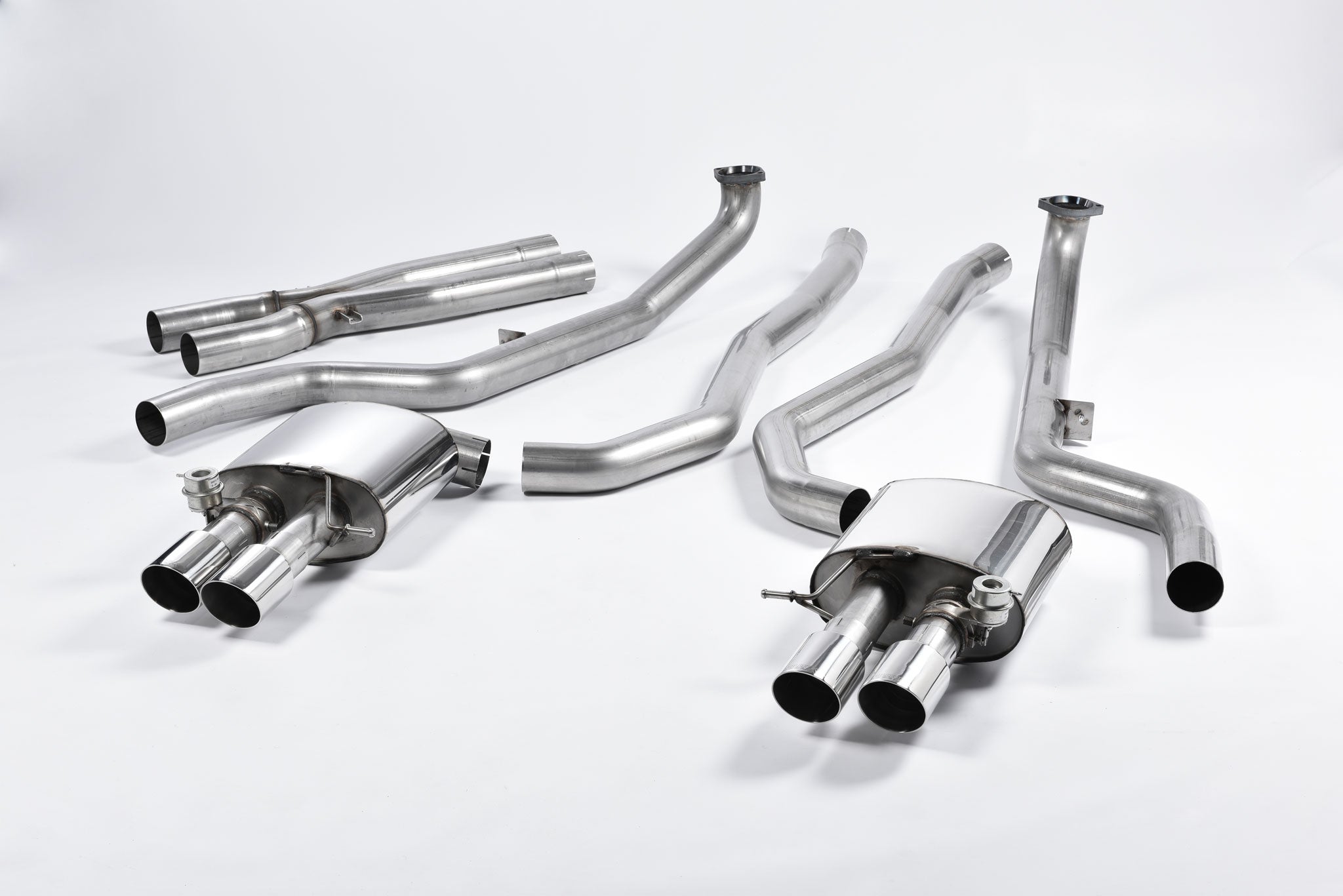 MILLTEK SSXBM1016 Cat-back Quad 90mm GT90 ECA BMW 5 Series M5 Saloon M TwinPower Turbo V8 (F10) Photo-0