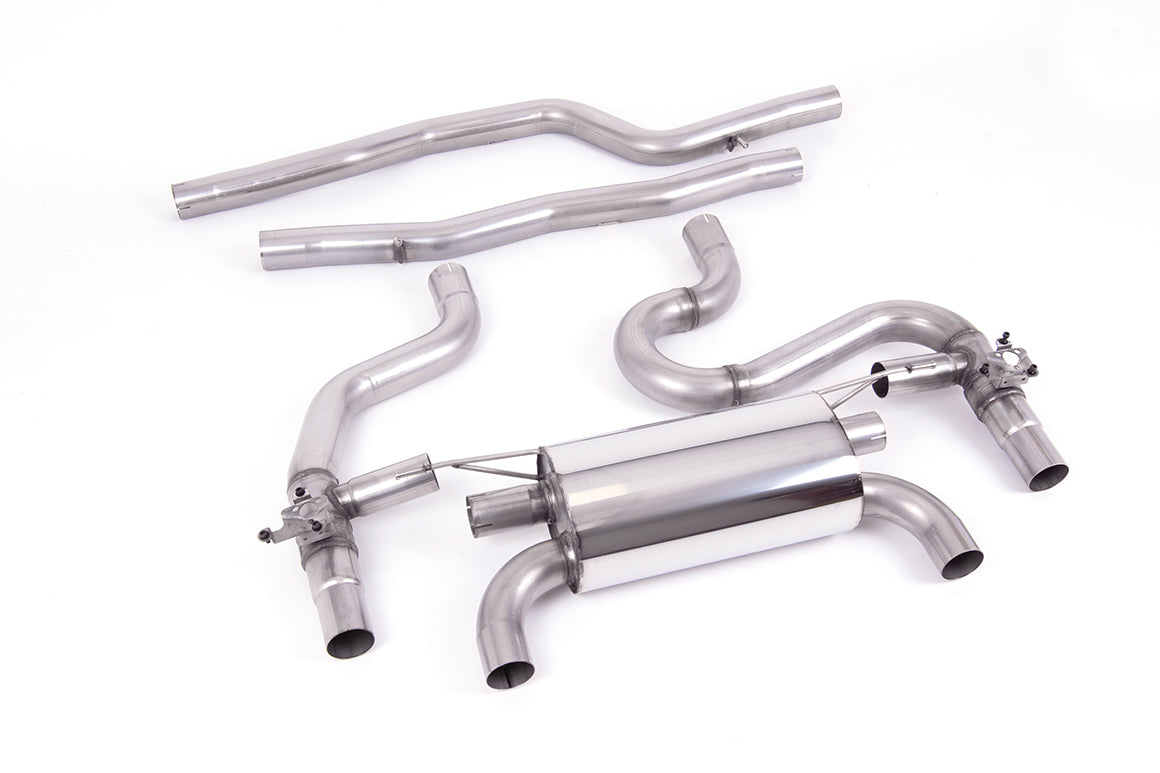 MILLTEK SSXBM1139 Equal Length Back System w. Carbon Fibre tips BMW M2 Competition (F87) GPF/OPF Photo-0