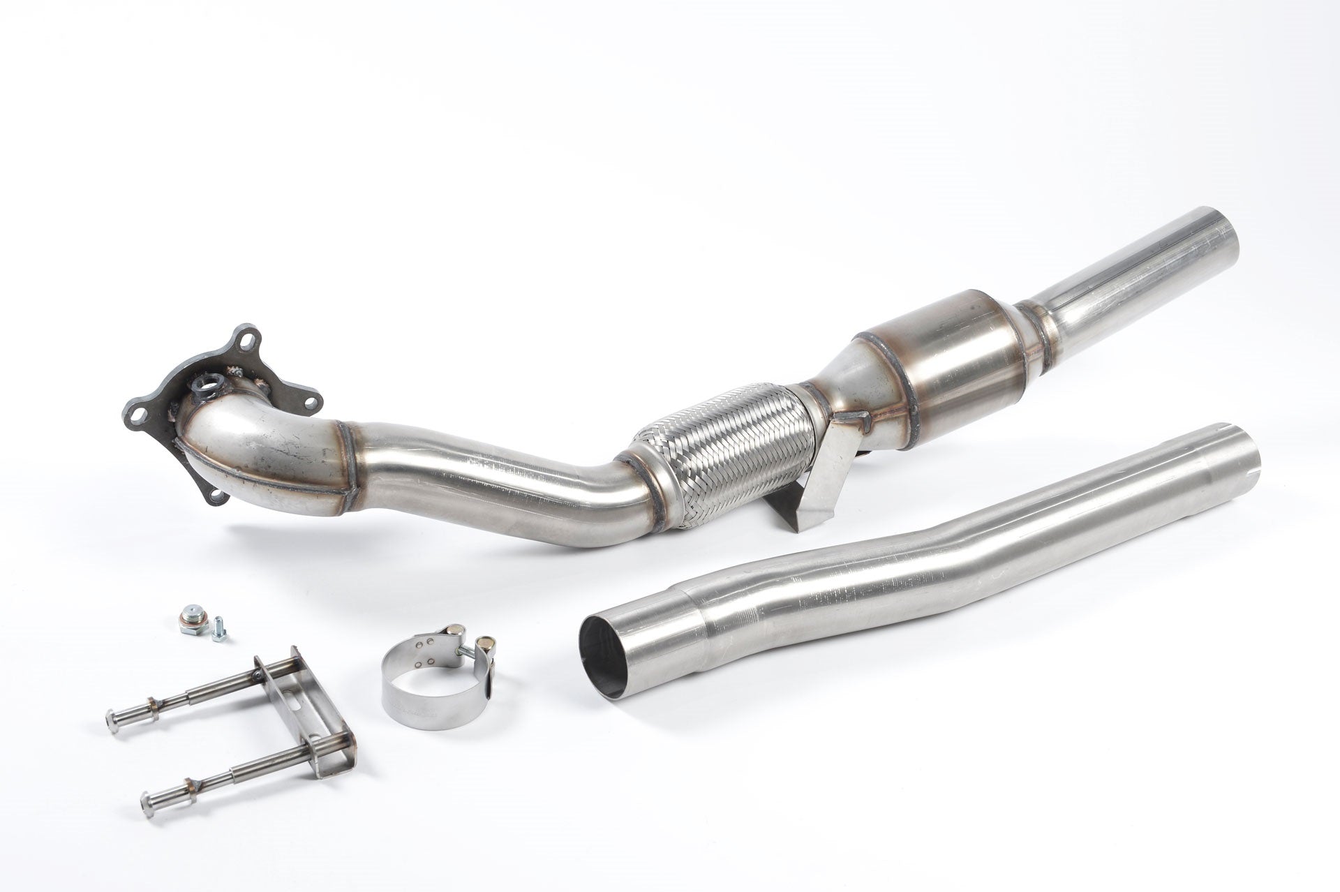 MILLTEK SSXSE154 Large Bore Downpipe and Hi-Flow Sports Cat SEAT Leon Cupra R 2.0 TSI 265PS Photo-0