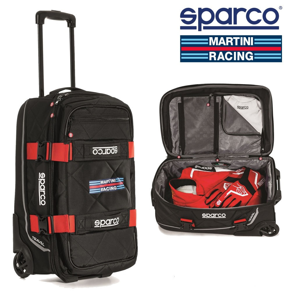 SPARCO 016438MRRS Travel bag, MARTINI RACING TRAVEL, black/red Photo-0