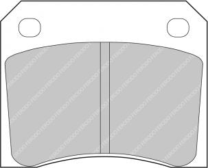 FERODO FDS815 Rear Brake Pads DS Performance for ASTON MARTIN Virage / Lagonda / DB6 / DB7 Photo-0