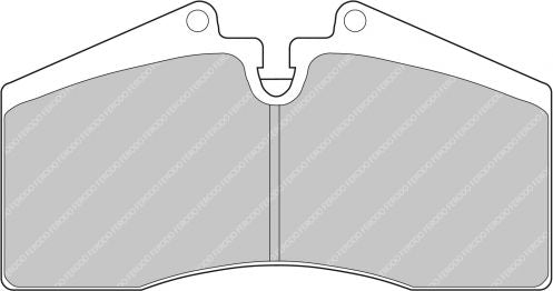 FERODO FDS560 Rear Brake Pads DS Performance for PORSCHE 911 Turbo 4 / Turbo GT2 (993) Photo-0