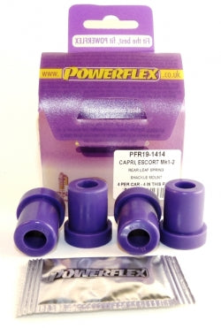 POWERFLEX PFR19-1414 x4 Leaf Spring Shackle Mounts FORD Capri Photo-0