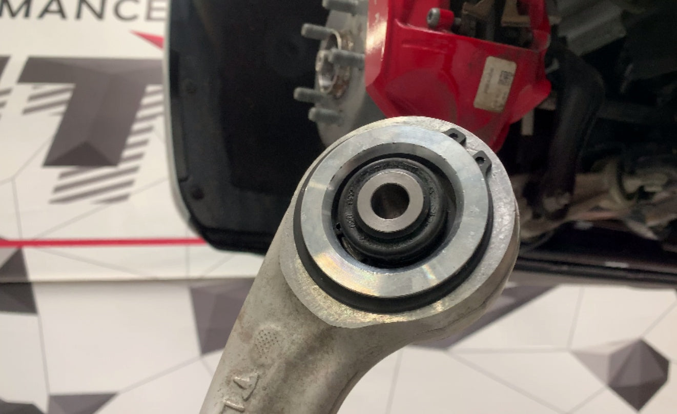 UNPLUGGED PERFORMANCE UP-M3MY-355-1.1 Front Lower Control Arm Bushing Set, Sealed Uniball Spherical for TESLA 3 Photo-1