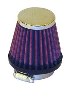K&N RC-1070 Universal Clamp-On Air Filter 1-11/16"FLG, 3"B, 2"T, 2-3/4"H Photo-0