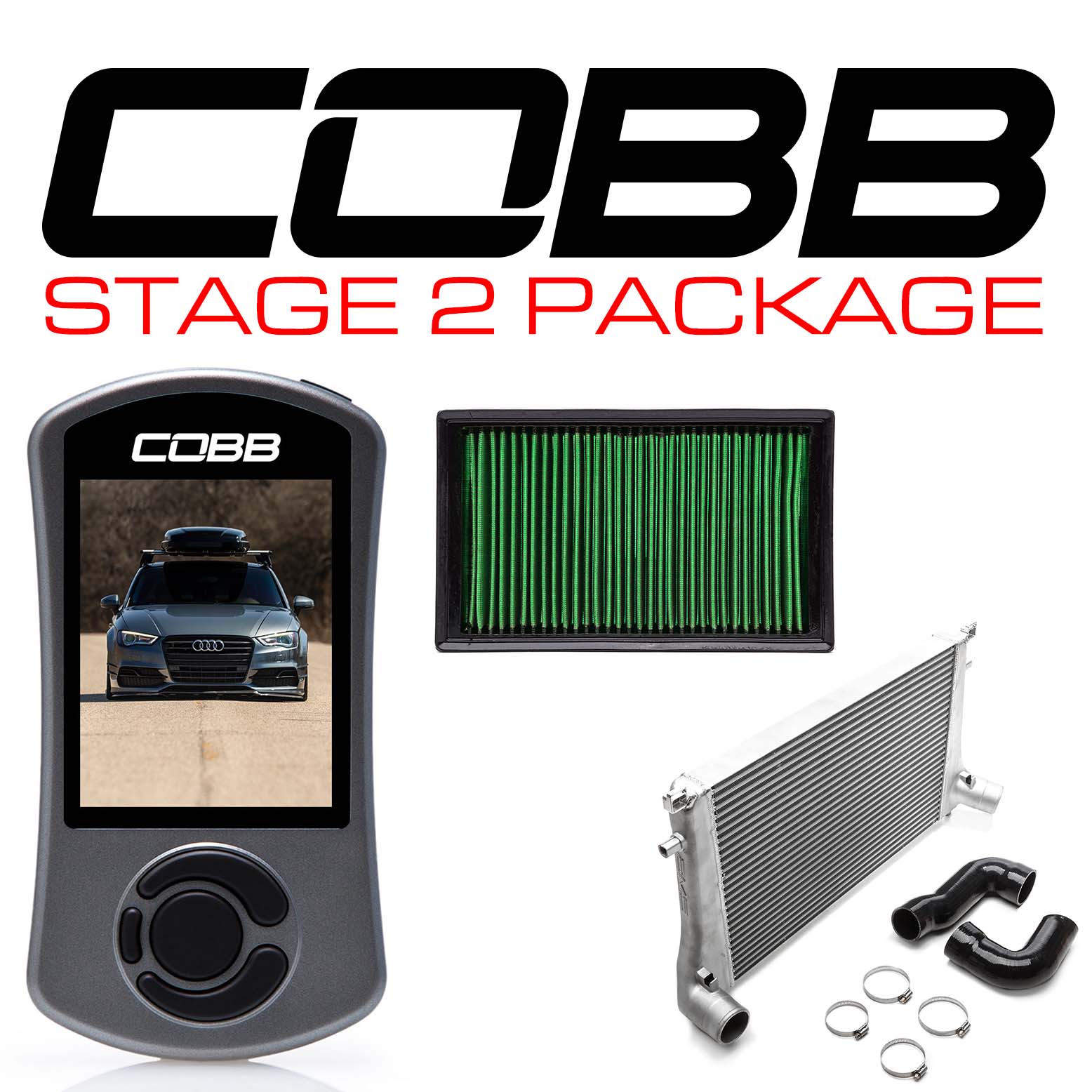 COBB VLK0020120-A AUDI Stage 2 Power Package A3 FWD/Quattro (8V) Photo-0