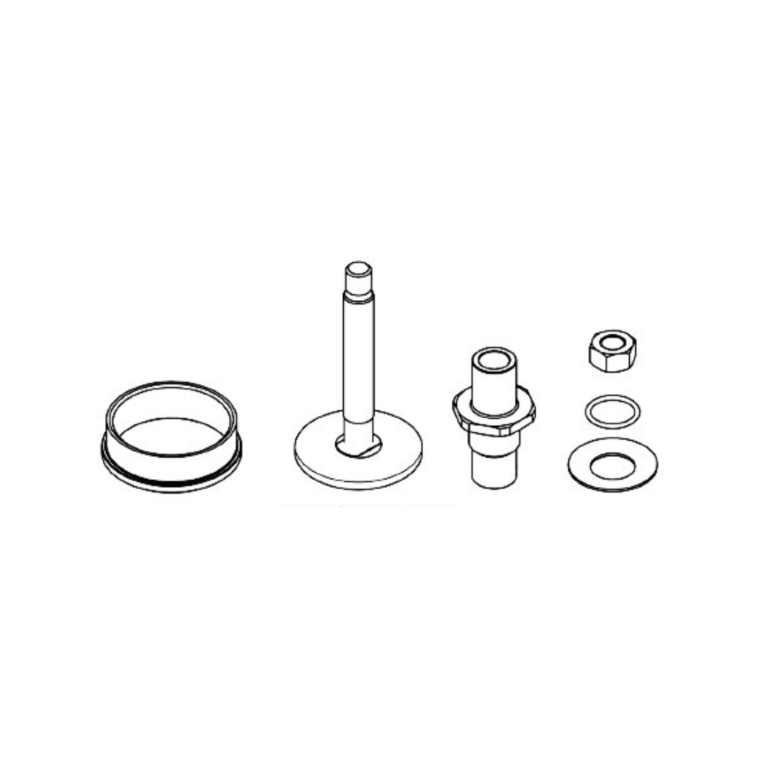 GARRETT 910478-0002 Valve / Bushing Kit 45mm (includes valve, bushing, seal washer, O-ring, valve stem nut and seat) for Wastegate GVW-45 Photo-0