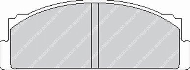 FERODO FCP29H Front Brake Pads DS2500 for FIAT Ritmo / Panda / Fiorino Photo-0