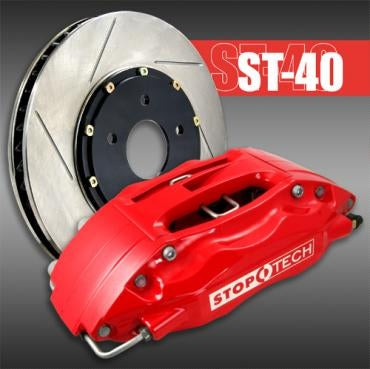 STOPTECH 83.160.4C00.71 BBK 2PC ROTOR, FRONT SLOTTED 355X35/ST40 RED BMW M3 '08 Photo-0