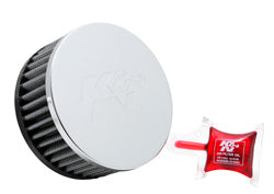 K&N RC-1950 UNIVERSAL Clamp-On Air Filter 2-1/4" O/S FLG, 4-1/2"OD, 2"H Photo-0