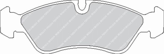 FERODO FCP584H Front Brake Pads DS2500 for OPEL Kadet 2.0 GSI 16V Photo-0