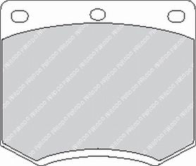 FERODO FCP167H Front Brake Pads DS2500 for FORD Escort RS Photo-0