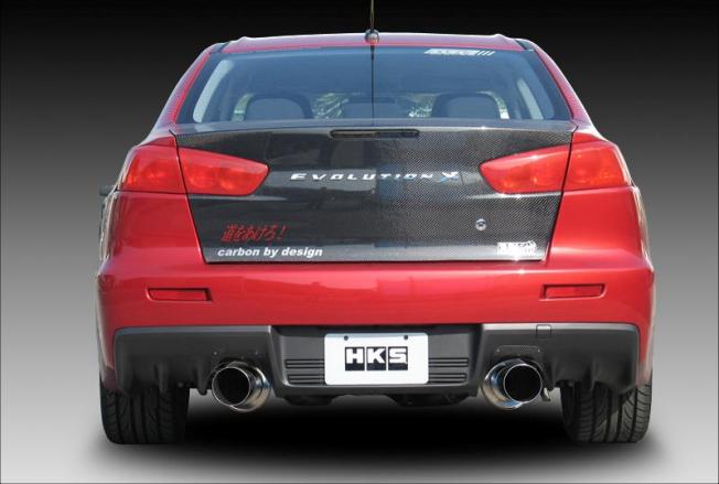 HKS 31008-BM001 SS Hi-Power 409 Muffler Evo X Photo-0