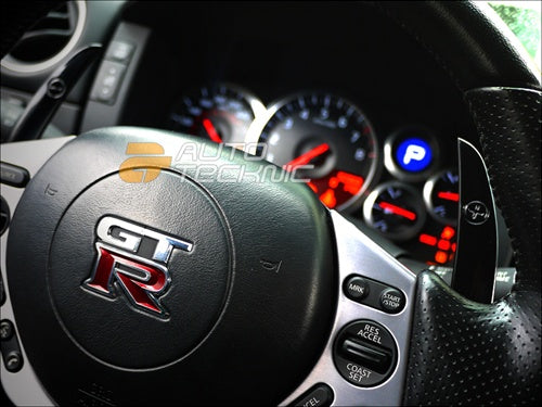 AUTOTECKNIC NS-0030-GB paddle shift switches for NISSAN GT-R/G37/370Z (black glossy) Photo-4