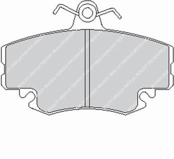 FERODO FCP845H Front Brake Pads DS2500 for PEUGEOT 205 GTI / RENAULT Megane Photo-0