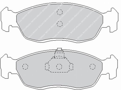 FERODO FCP876H Front Brake Pads DS2500 for PEUGEOT 309 / CITROEN Xsara Photo-0