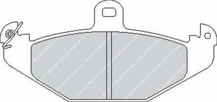 FERODO FCP878H Rear Brake Pads DS2500 for RENAULT Safrane / Laguna Photo-0