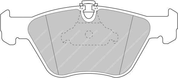 FERODO FDS1073 Front Brake Pads DS Performance for BMW 3 Series (E46) / 5 Series (E39) / X3 (E83) Photo-0