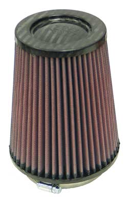 K&N RP-4980 UNIVERSAL Air Filter - CARBON Fiber Top4"FLG, 5-3/8"B, 4"T, 6-1/2"H Photo-0