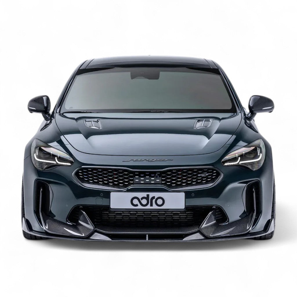 ADRO A12A30-1213/A12A30-1223 Lower And Upper Front Lip Set V3 for KIA Stinger 2018- Photo-3