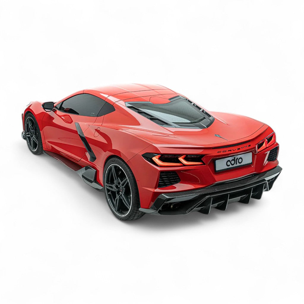 ADRO A13A10-1301 Rear Diffuser for CHEVROLET Corvette (C8) 2020- Photo-1