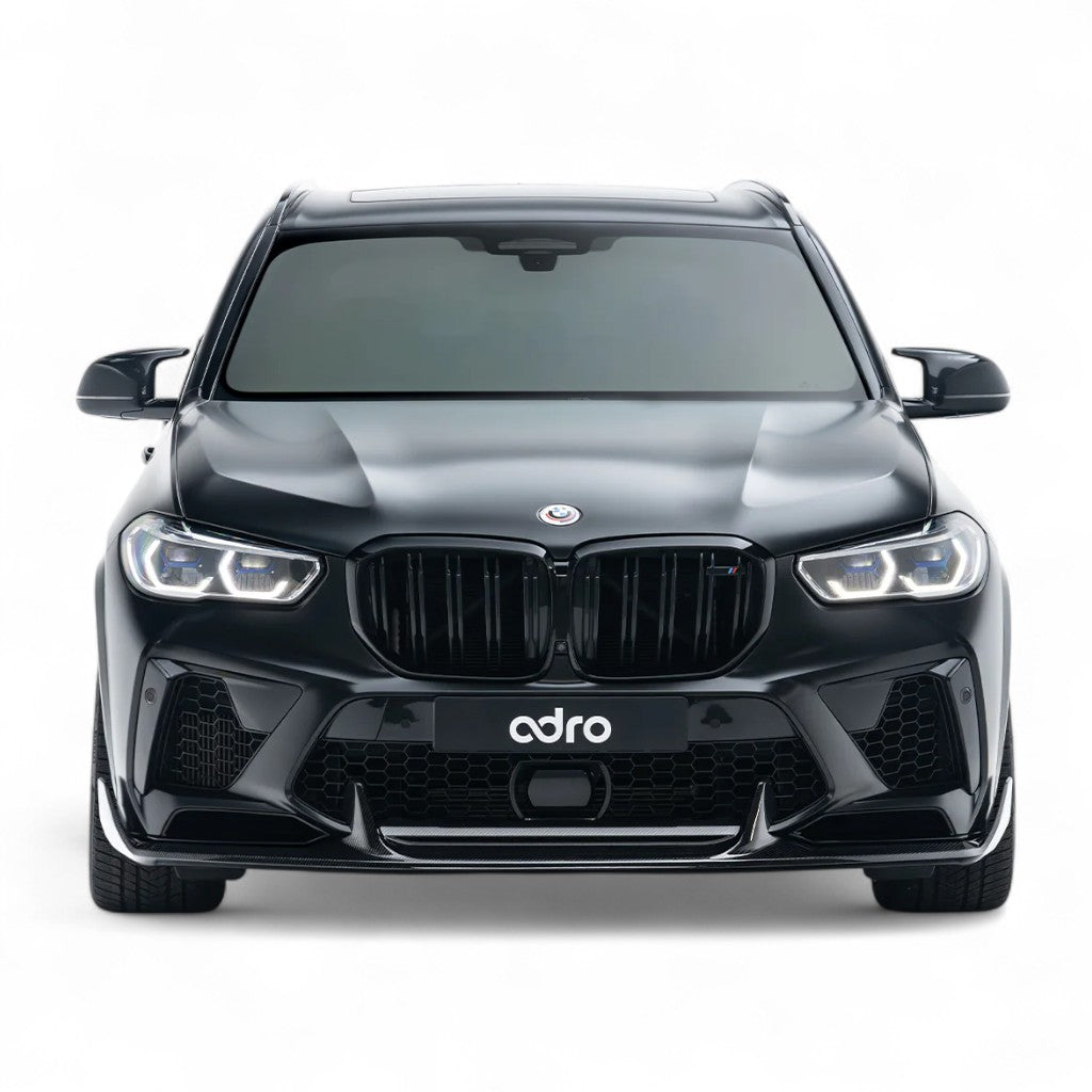 ADRO A14AB20-1201 Front Lip, Carbon Fiber for BMW X5M (F95) Pre-LCI Photo-1