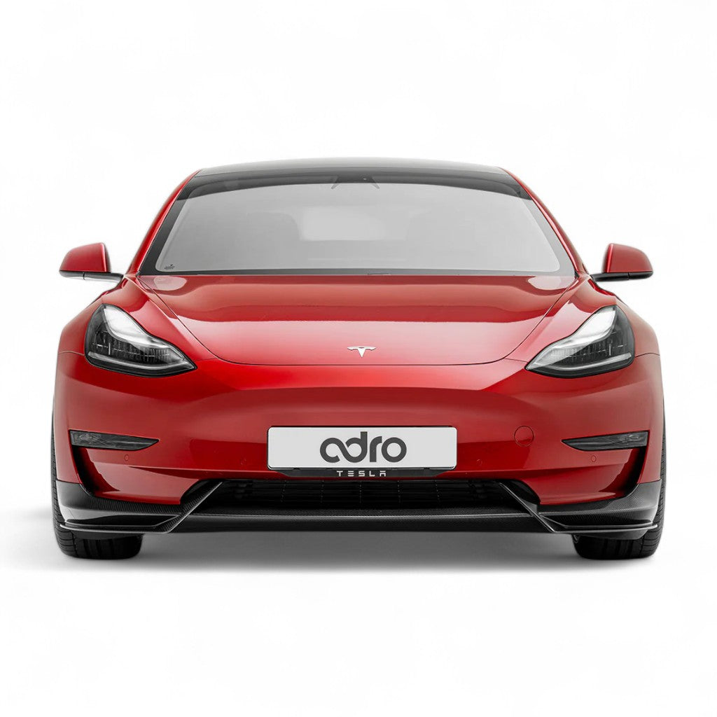 ADRO A15A10-1201 Front Lip V1 for TESLA Model 3 Photo-1
