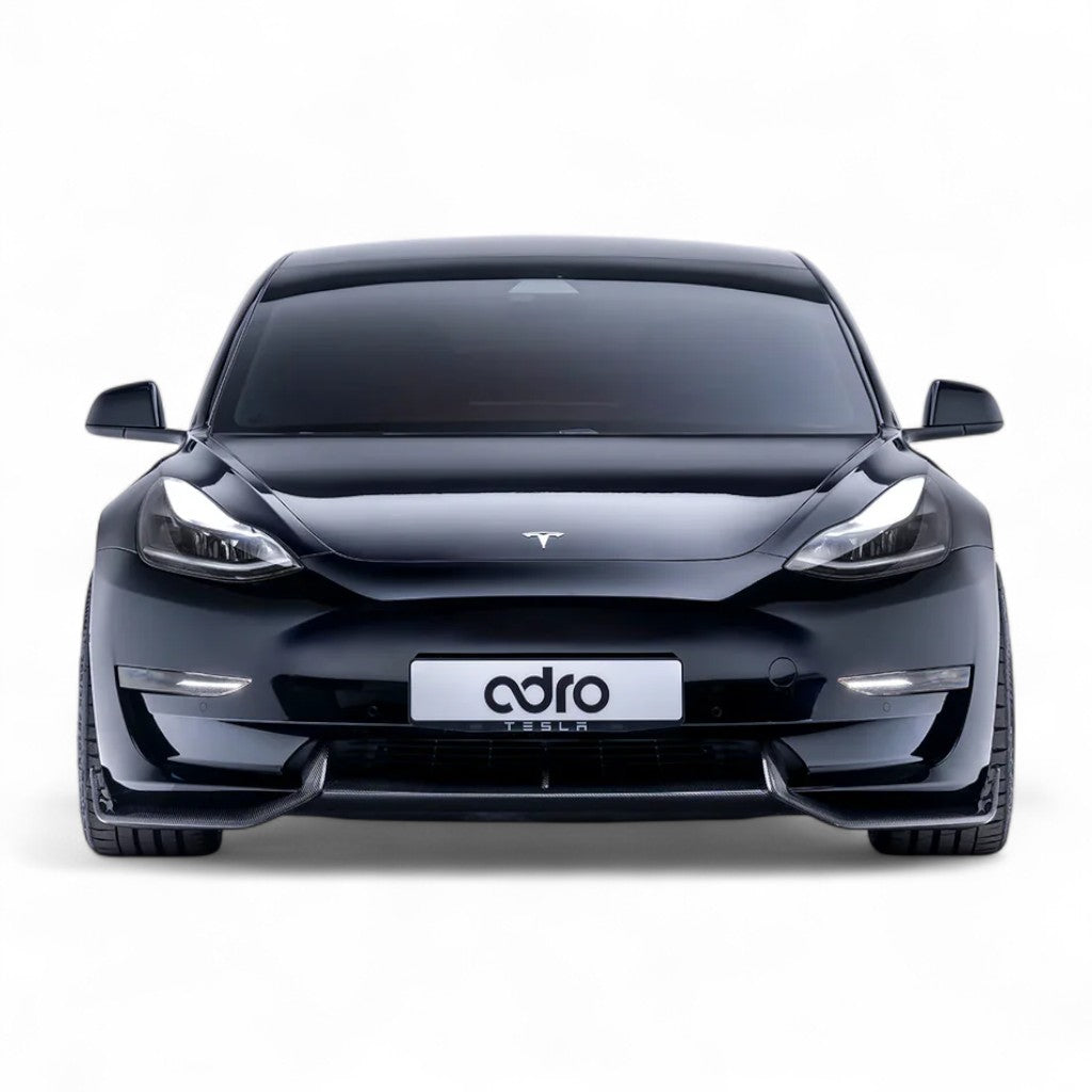 ADRO A15A10-1202 Front Lip V2 for TESLA Model 3 Photo-1