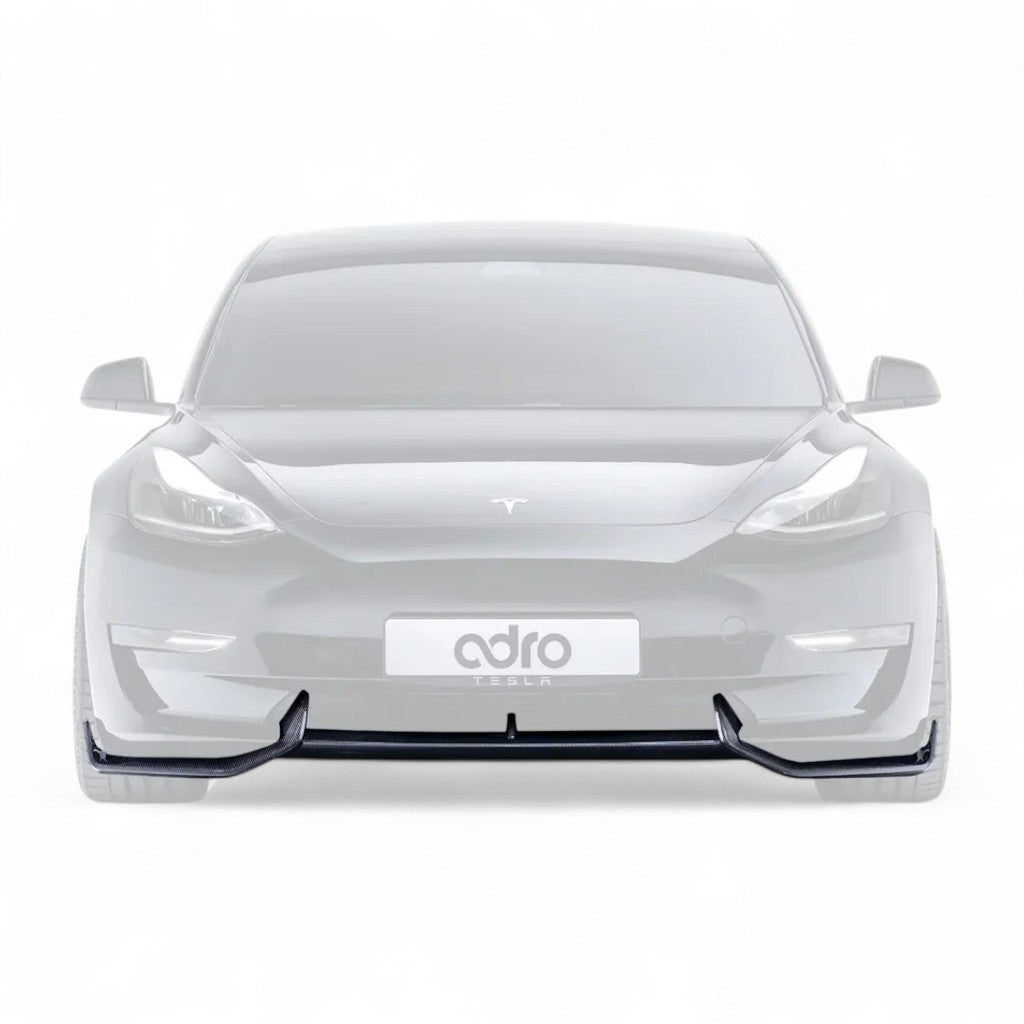 ADRO A15A10-1202 Front Lip V2 for TESLA Model 3 Photo-0
