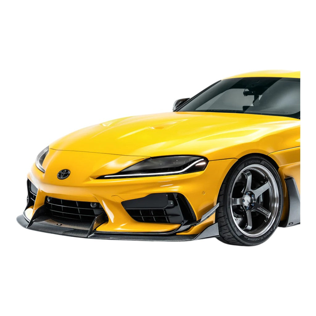 ADRO A18A20-1203 Carbon Fiber Front Lip V2 (Adro Bumper) for TOYOTA GR SUPRA 2020+ Photo-4