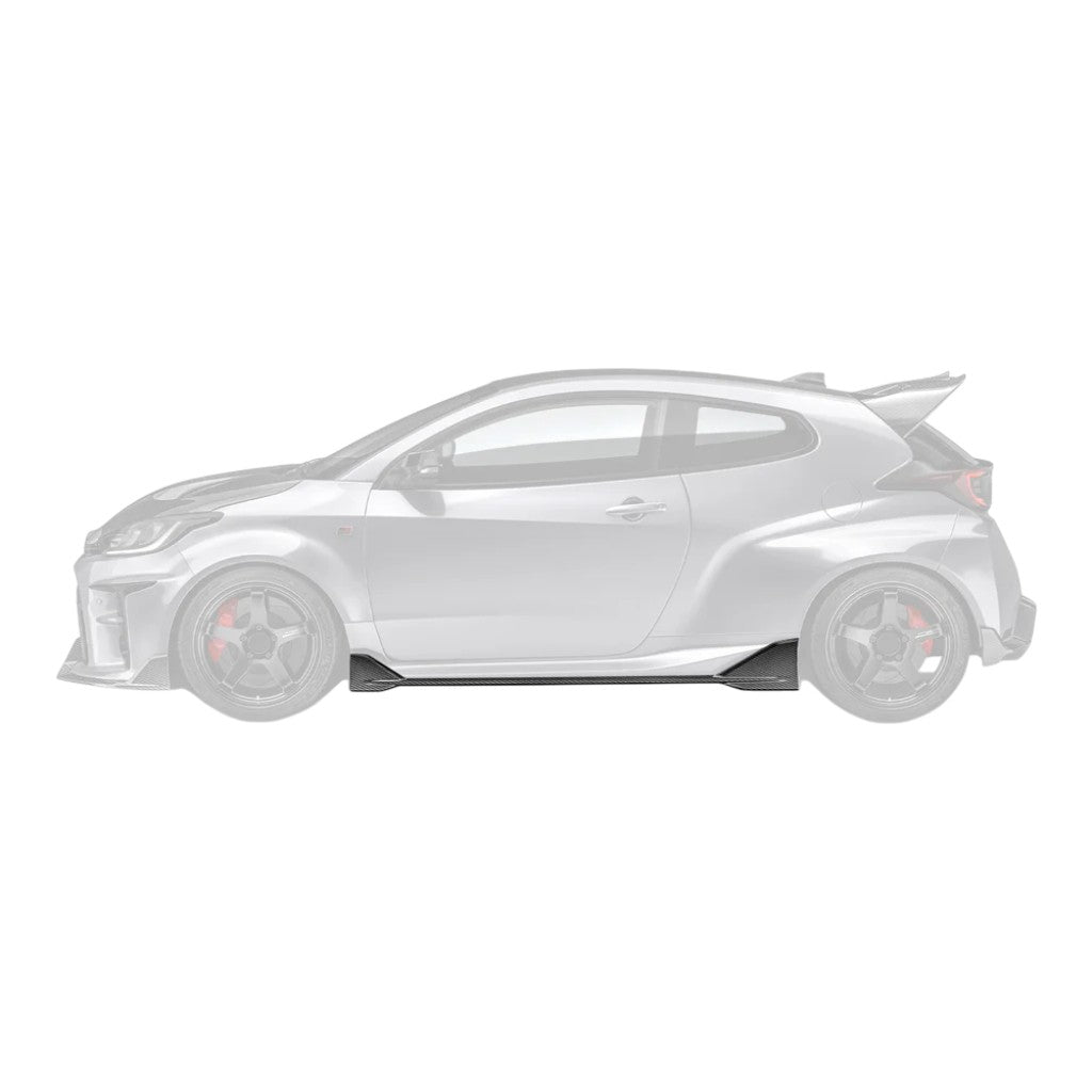 ADRO A18A30-1401 Carbon Fiber Side Skirts for TOYOTA GR Yaris (GEN 1/GEN 2) 2020+ Photo-0