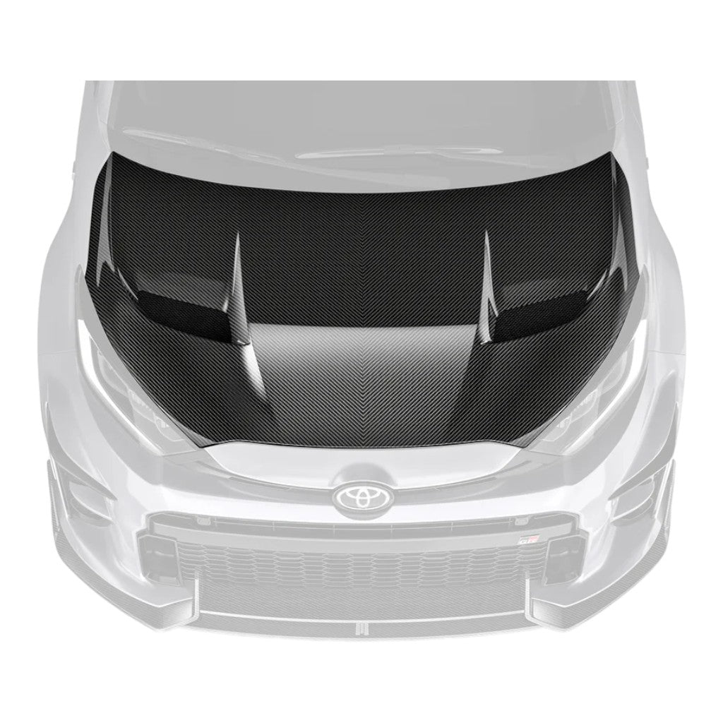 ADRO A18A30-2401 Carbon Fiber Hood for TOYOTA GR Yaris (GEN 1/GEN 2) 2020+ Photo-0