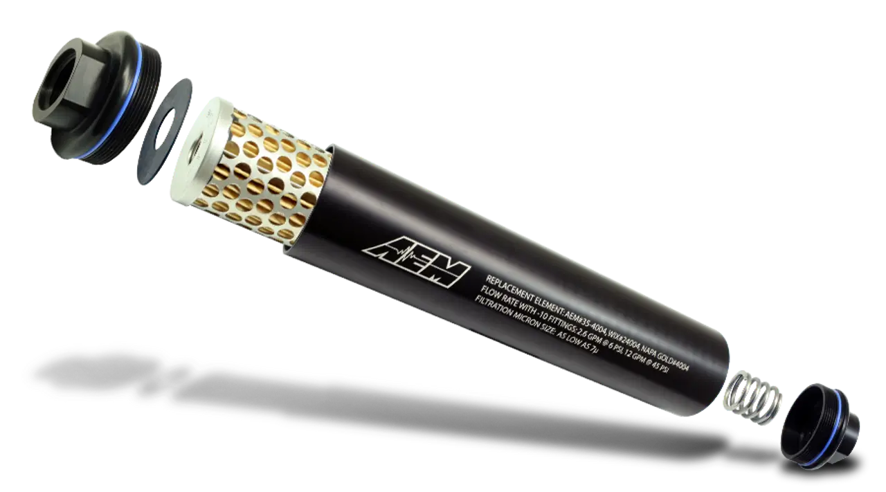 AEM 25-202 High volume fuel filter element for 25-201BK Photo-0