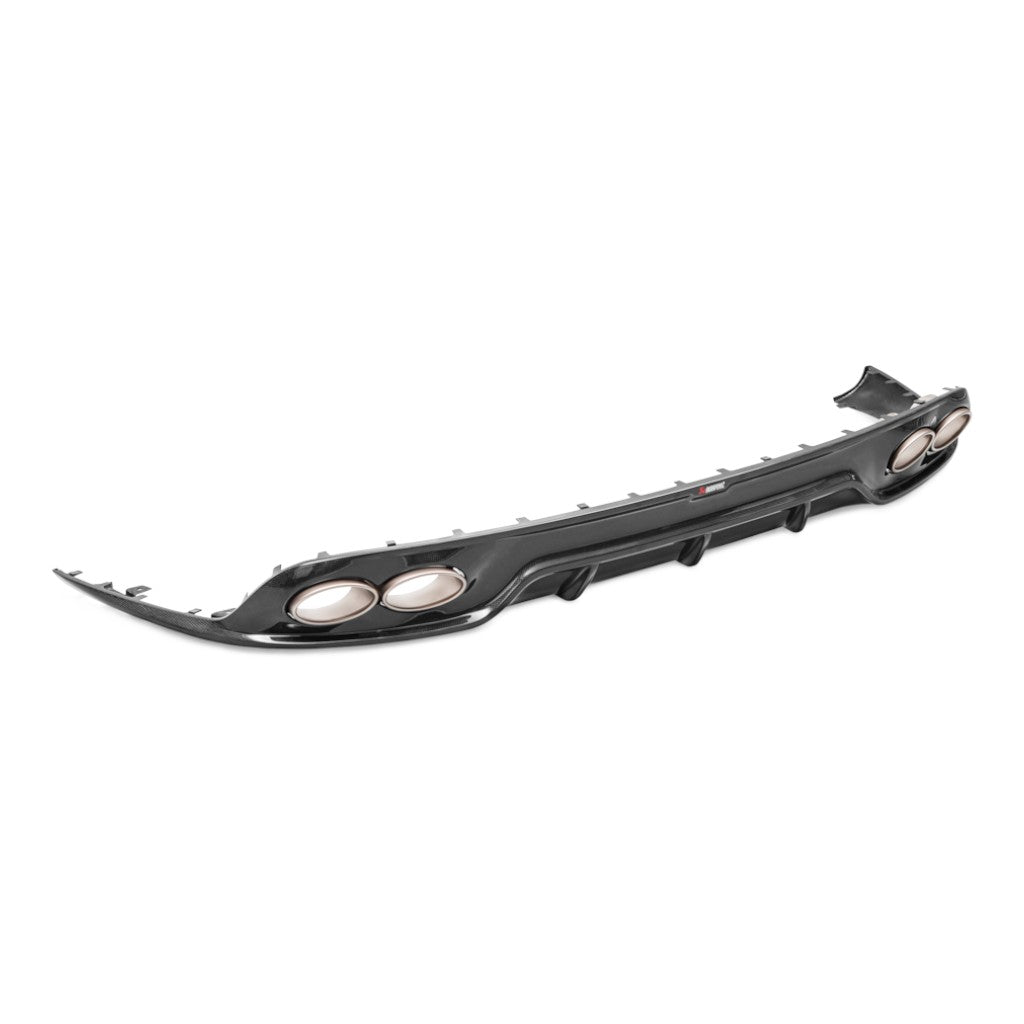 AKRAPOVIC DI-PO/CA/4/G Rear Diffuser (Carbon / High Gloss) for PORSCHE 911 Turbo / Turbo S (991.2) ABE Type Approval Photo-0