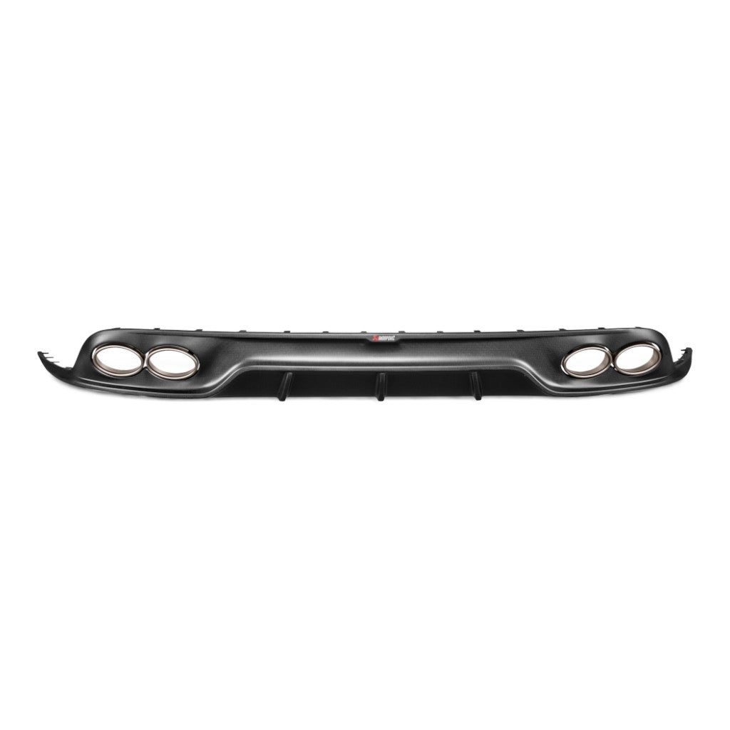 AKRAPOVIC DI-PO/CA/4/M Rear Diffuser (Carbon / Matte) for PORSCHE 911 Turbo / Turbo S (991.2) ABE Type Approval Photo-0