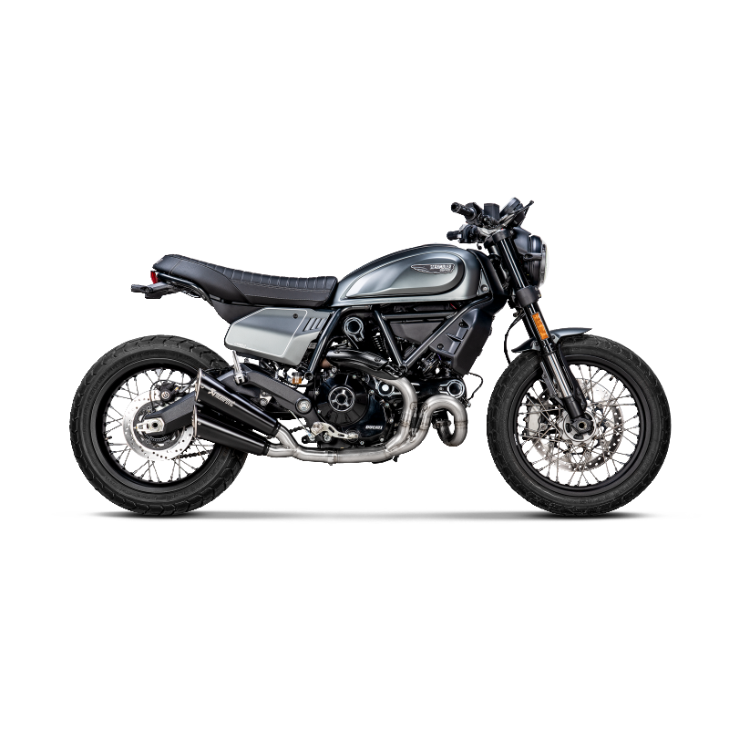 AKRAPOVIC E-D8E2 Optional Header (Titanium) for DUCATI Scrambler Urban Motard/Nightshift/Icon/Icon Dark/Desert Sled 2021-2022 Photo-1