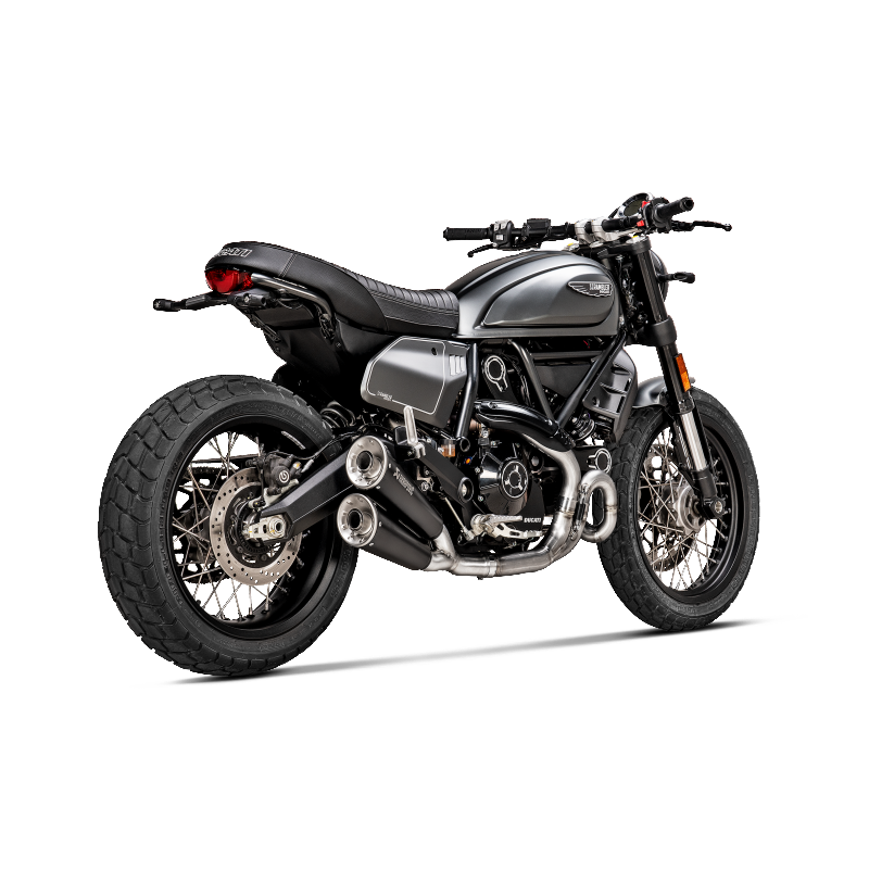 AKRAPOVIC E-D8E2 Optional Header (Titanium) for DUCATI Scrambler Urban Motard/Nightshift/Icon/Icon Dark/Desert Sled 2021-2022 Photo-2
