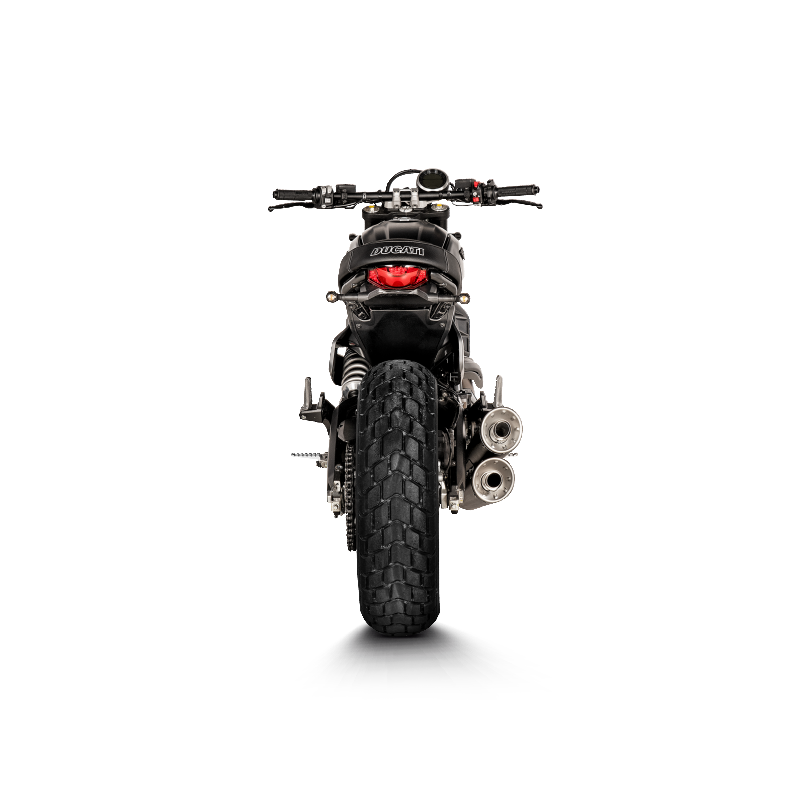 AKRAPOVIC E-D8E2 Optional Header (Titanium) for DUCATI Scrambler Urban Motard/Nightshift/Icon/Icon Dark/Desert Sled 2021-2022 Photo-3