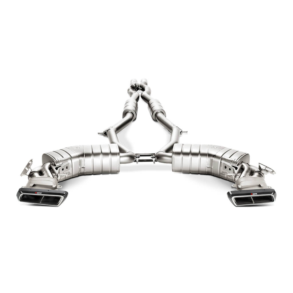 AKRAPOVIC E-ME/T/2 Evolution Link Pipe Set (Titanium) for MERCEDES-AMG S 63 Coupé (C217) 2015-2018 ECE Type Approval Photo-1