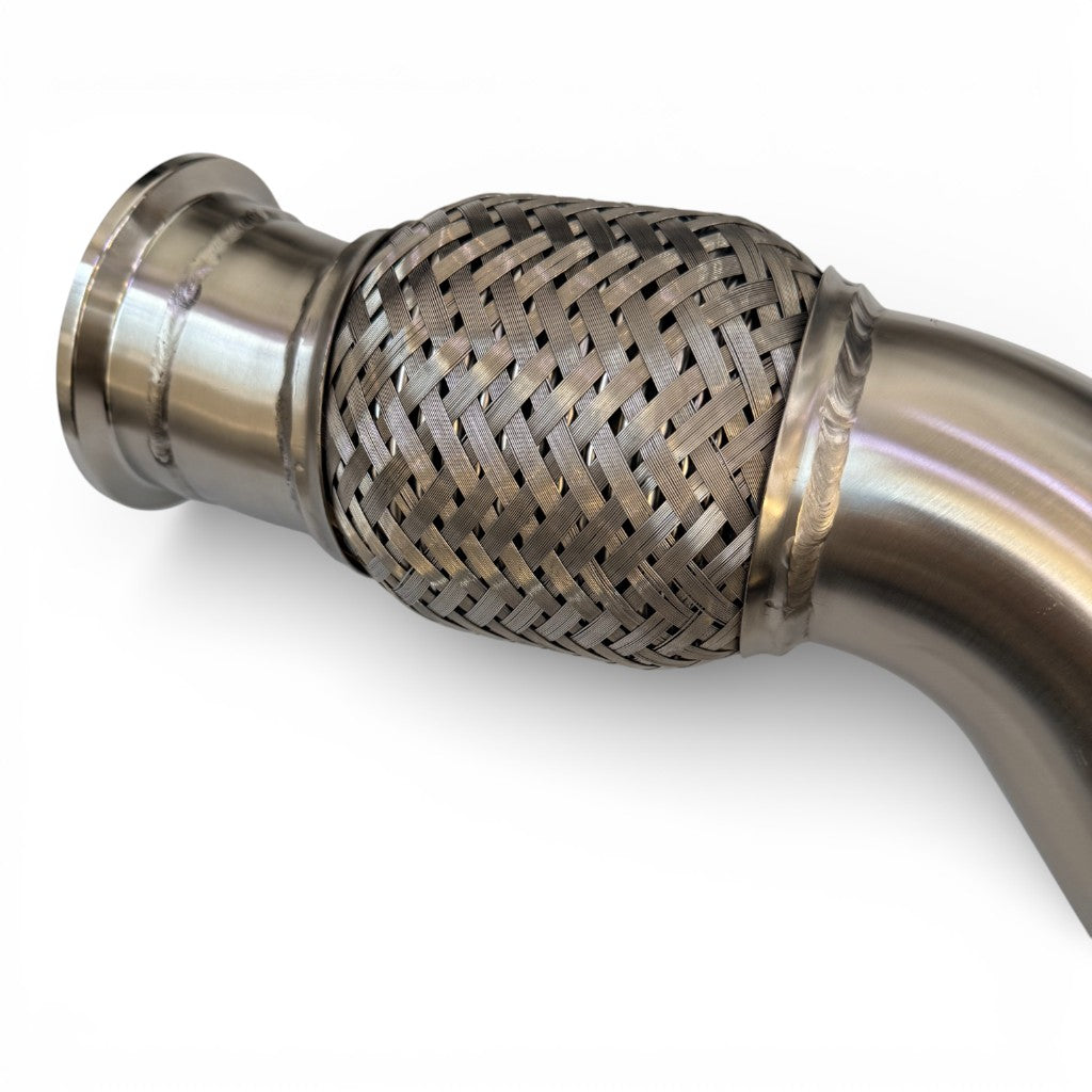 AKRAPOVIC L-AU/SS/3/L Link Pipe Left (Stainless Steel) for AUDI RS6 Avant (C7) Photo-1