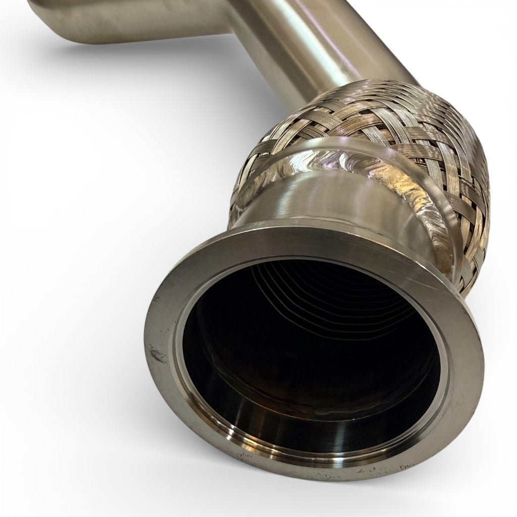AKRAPOVIC L-AU/SS/3/L Link Pipe Left (Stainless Steel) for AUDI RS6 Avant (C7) Photo-3