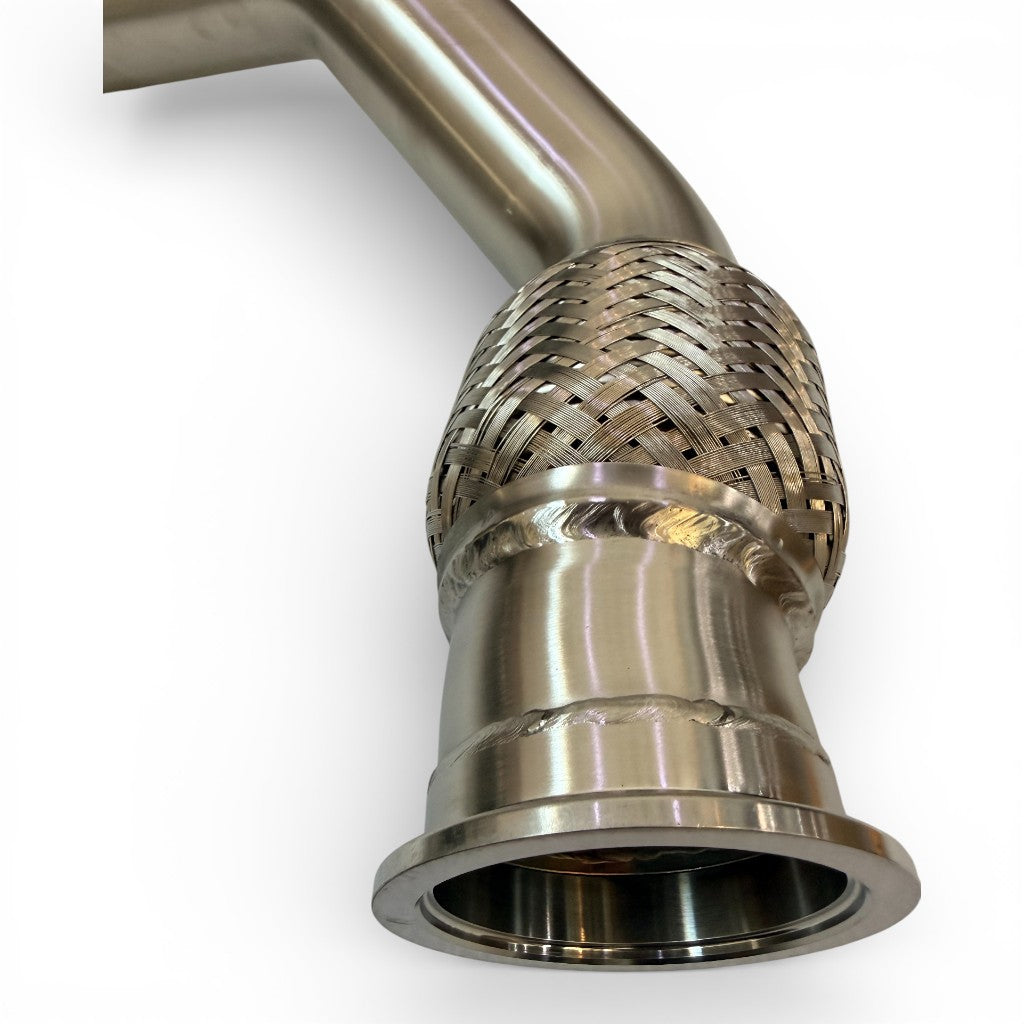 AKRAPOVIC L-AU/SS/3/L Link Pipe Left (Stainless Steel) for AUDI RS6 Avant (C7) Photo-4