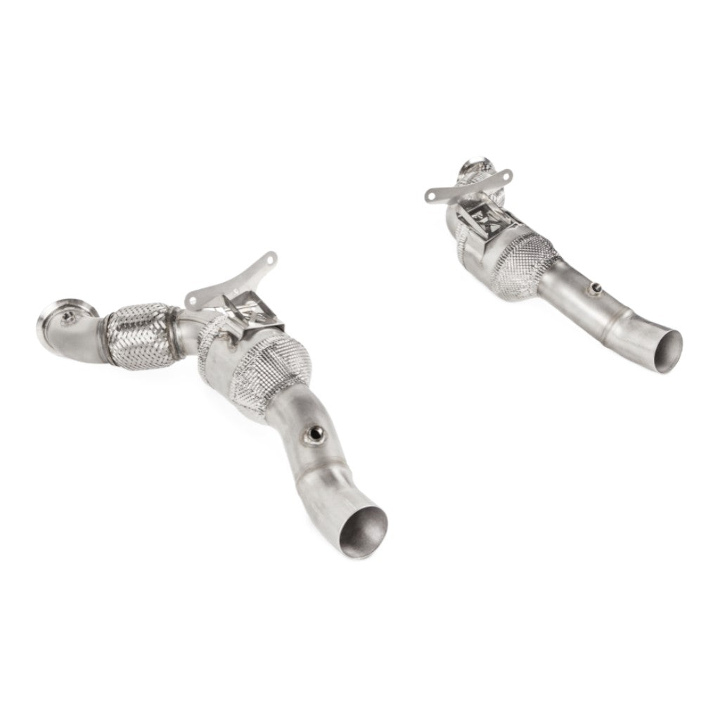 AKRAPOVIC L-FE/SS/2 Link Pipe Set w/o Cat (Stainless Steel) for FERRARI 488 GTB / 488 Spider 2016-2019 Photo-0