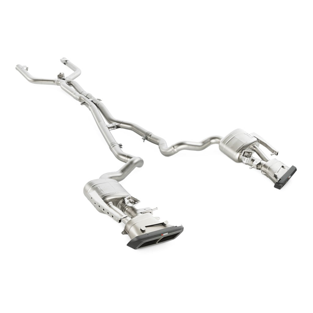 AKRAPOVIC MTP-ME/T/2H/1 Exhaust System Evolution Line (Titanium) for MERCEDES C63 AMG / C63S AMG (W205 / S205) 2015-2018 ECE Type Approval Photo-1