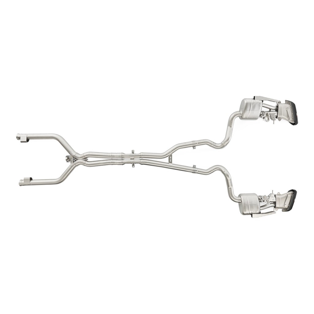 AKRAPOVIC MTP-ME/T/2H/1 Exhaust System Evolution Line (Titanium) for MERCEDES C63 AMG / C63S AMG (W205 / S205) 2015-2018 ECE Type Approval Photo-2