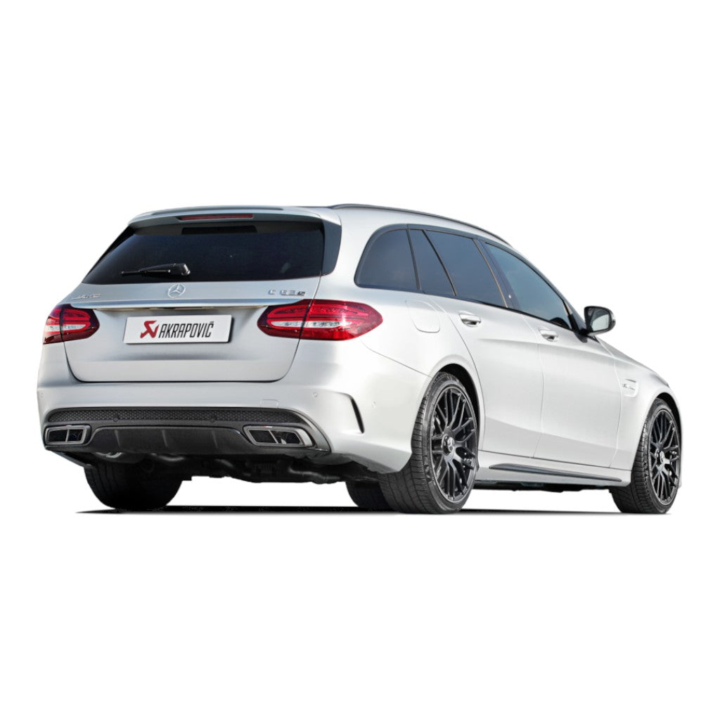 AKRAPOVIC MTP-ME/T/2H/1 Exhaust System Evolution Line (Titanium) for MERCEDES C63 AMG / C63S AMG (W205 / S205) 2015-2018 ECE Type Approval Photo-3