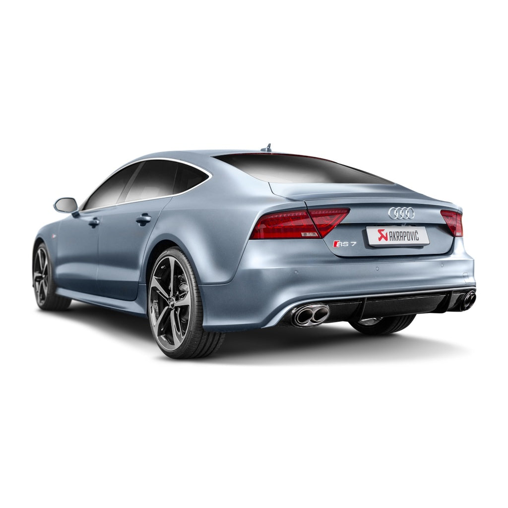 AKRAPOVIC S-AU/TI/4H Exhaust System Evolution Line (Titanium) for AUDI RS7 Sportback (C7) 2014-2018 ECE Type Approval Photo-3