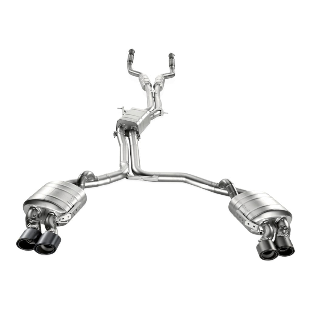 AKRAPOVIC S-AU/TI/6H Exhaust System Evolution Line (Titanium) for AUDI S7 (C7) ECE Type Approval Photo-1
