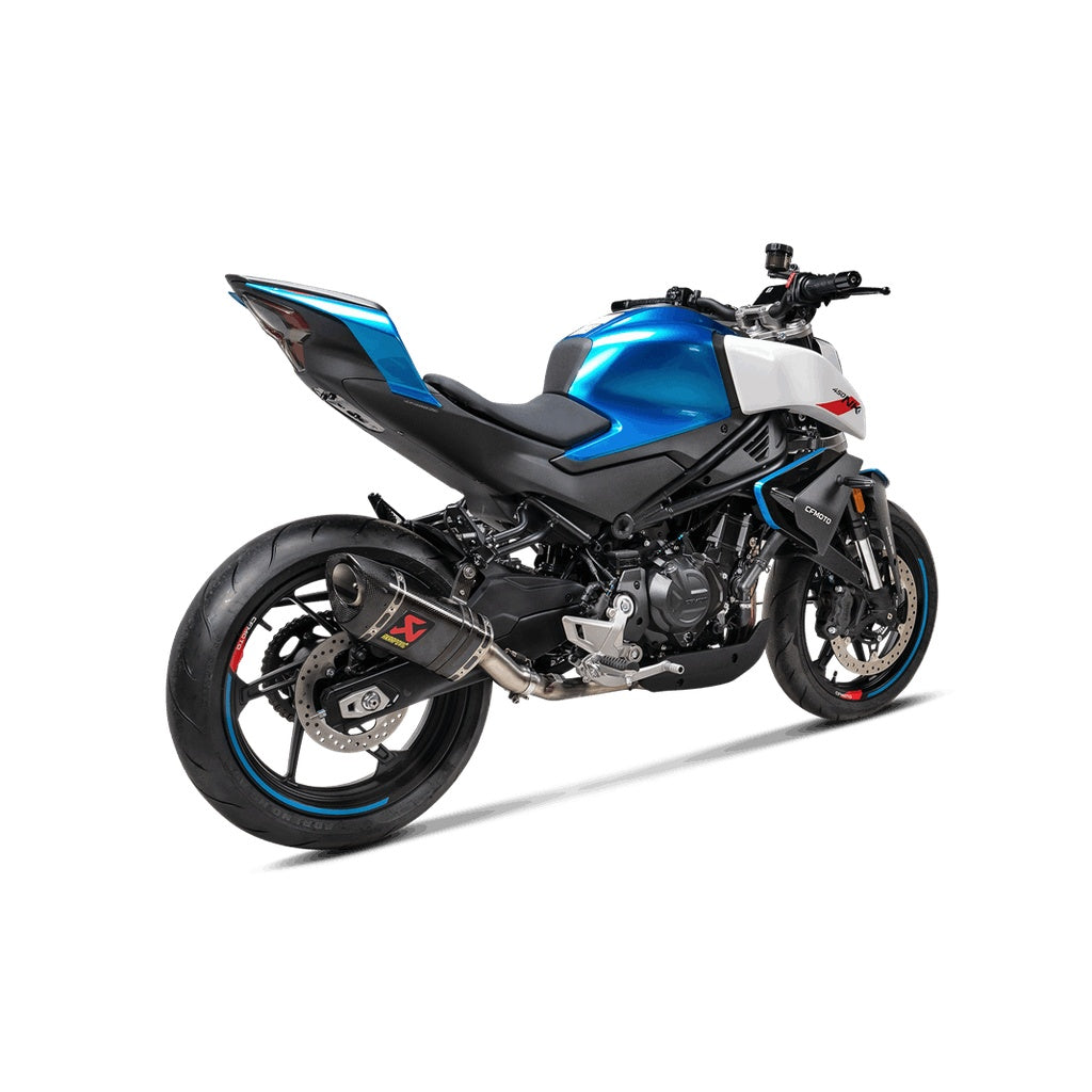 AKRAPOVIC S-CF4SO1-APC Muffler Slip-On Line (Carbon) for CFMOTO 450SR / 450NK 2024- Photo-1